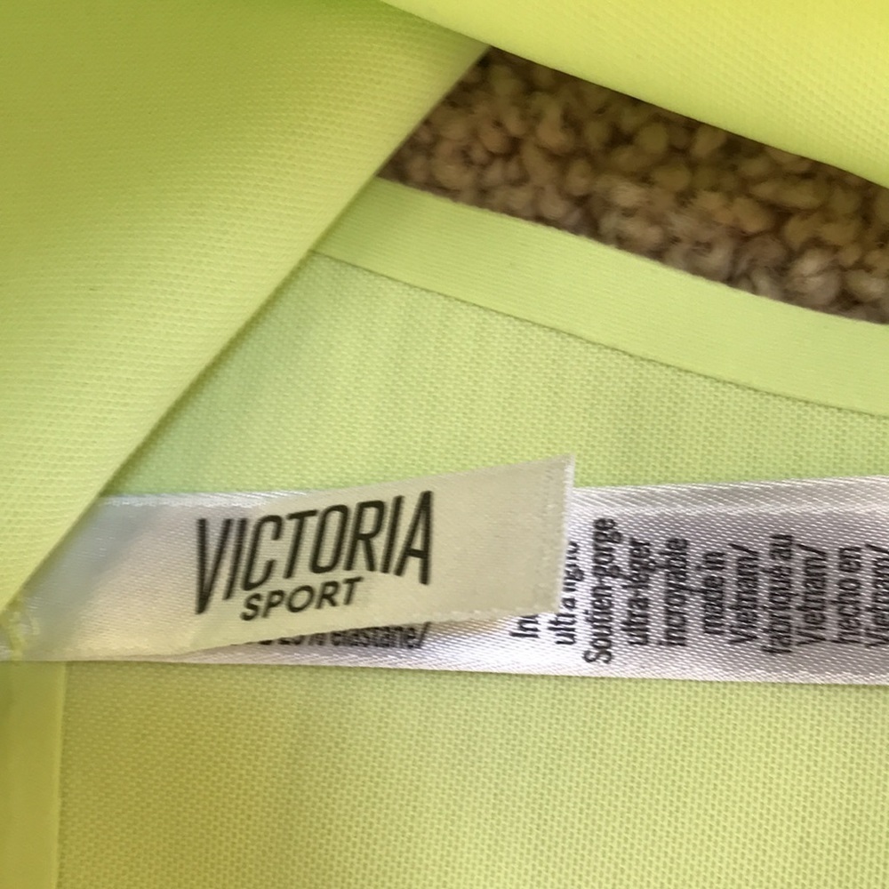 VICTORIA sport size XL chartreuse yellow sports bra - Picture 4 of 5